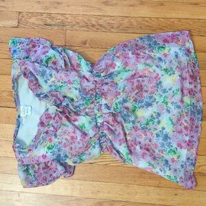 Floral Ruffle Maternity Top